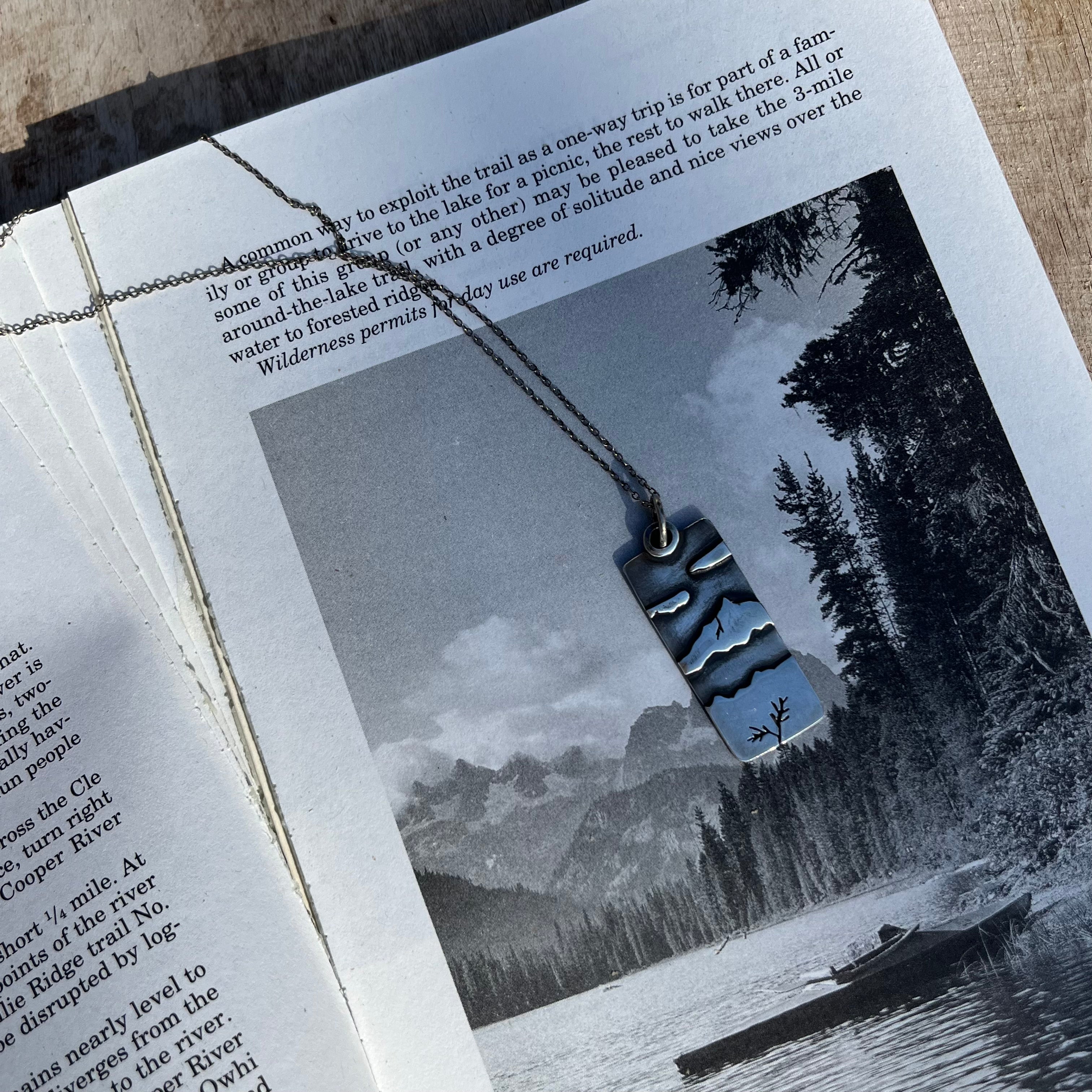 Mountain Tag Necklace - Prairie