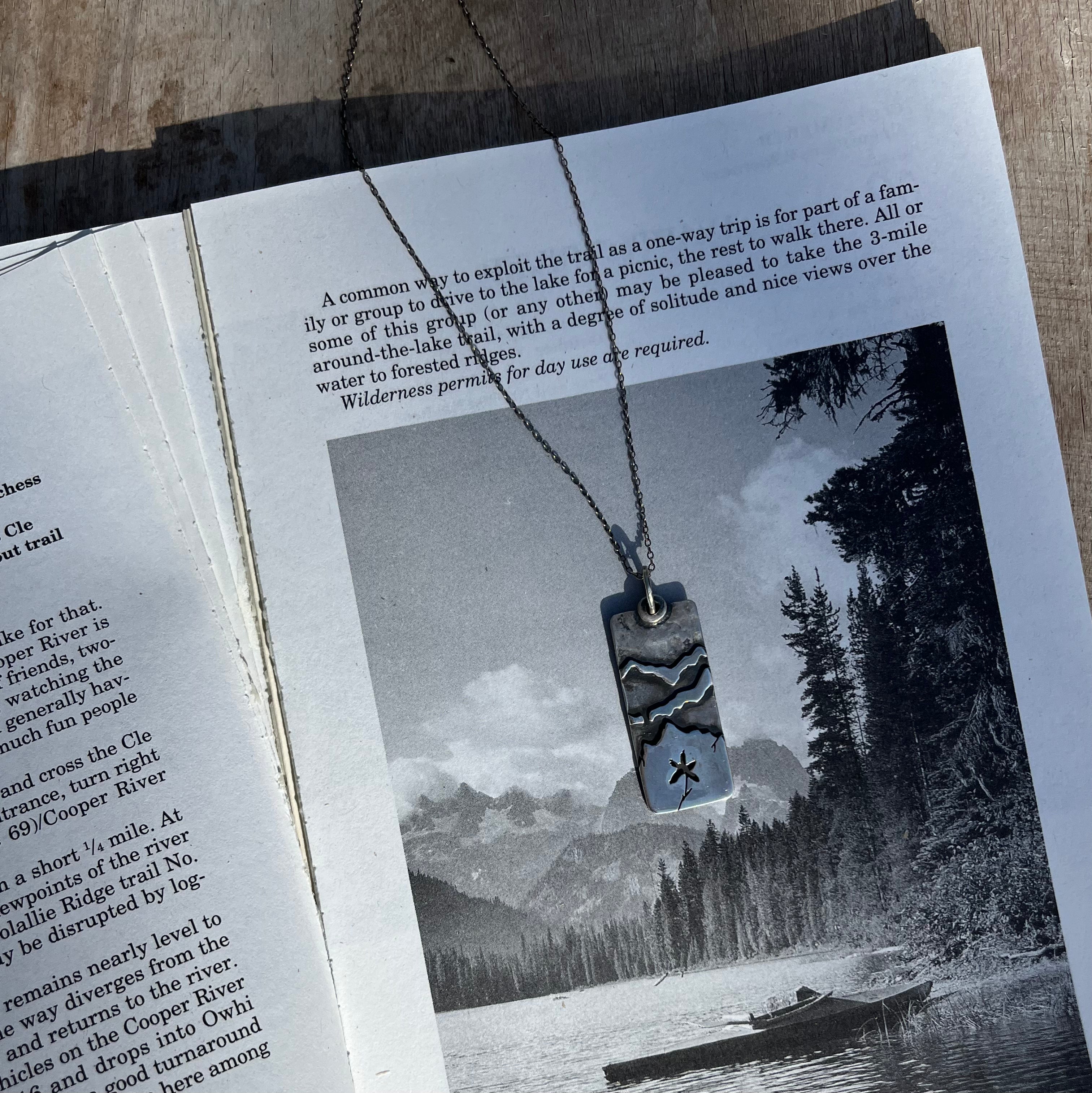 Mountain Tag Necklace - Peak